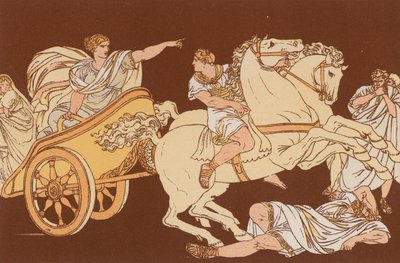 Tullia driving over the body of her father by Bartolomeo Pinelli